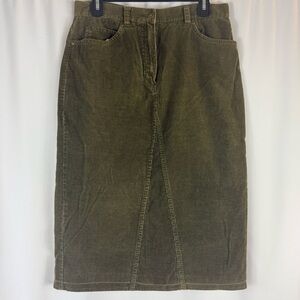 Jones Sport Skirt Size 10 Olive Green Stretch
Corduroy Casual Country Boho Twee